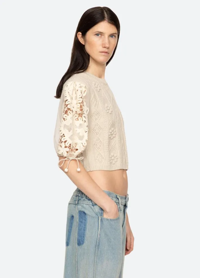 Sea New York Tops Women Bente Sweater Cream Sea New York Tops Women Bente Sweater Cream