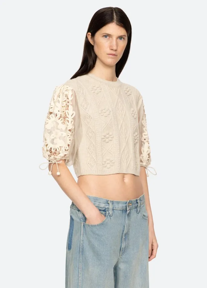Sea New York Tops Women Bente Sweater Cream Sea New York Tops Women Bente Sweater Cream