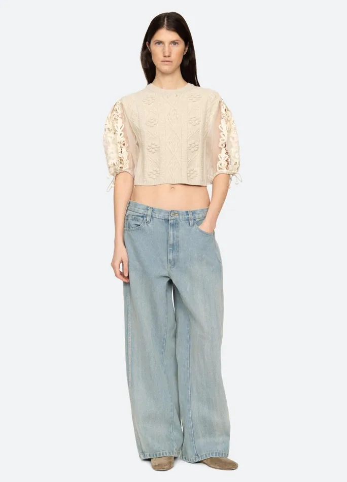 Sea New York Tops Women Bente Sweater Cream Sea New York Tops Women Bente Sweater Cream