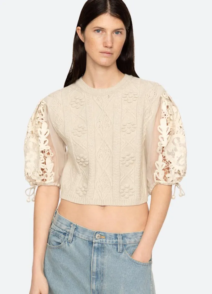 Sea New York Tops Women Bente Sweater Cream Sea New York Tops Women Bente Sweater Cream