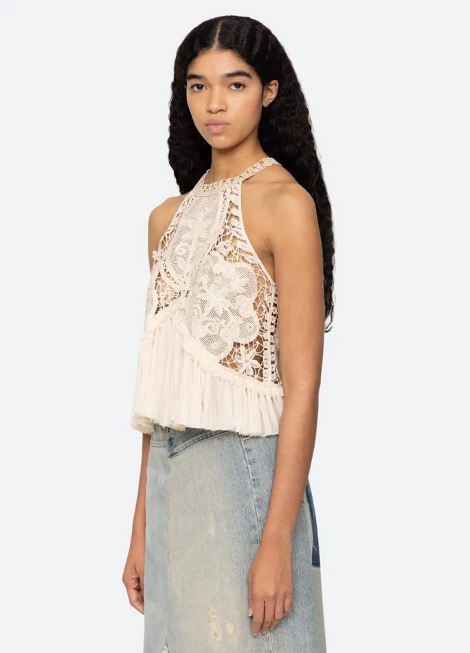 Sea New York Tops Women Bente Tank Cream