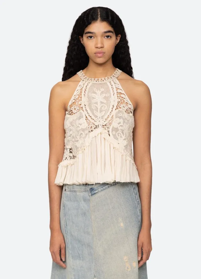 Sea New York Tops Women Bente Tank Cream