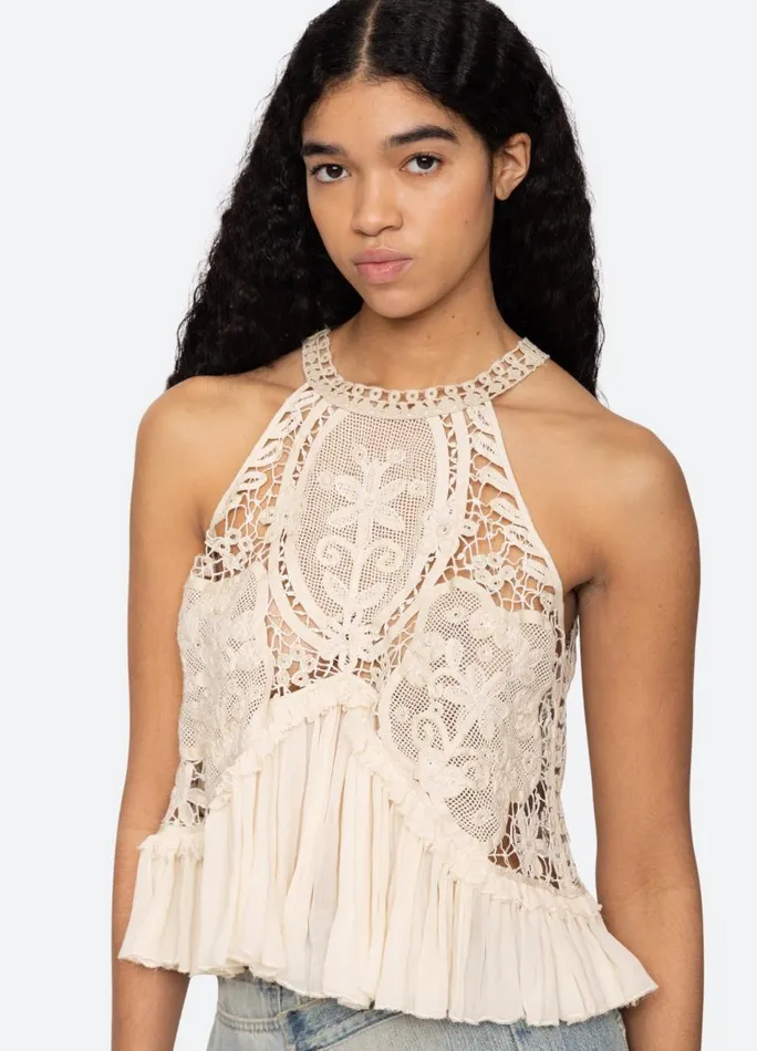 Sea New York Tops Women Bente Tank Cream