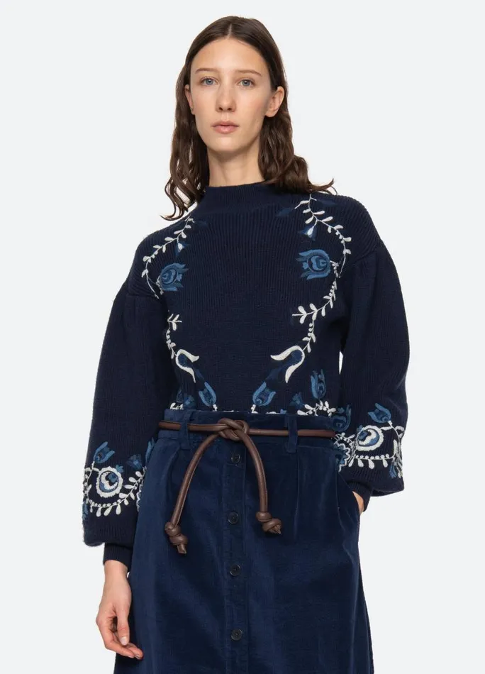 Sea New York Tops Women Inga Sweater Navy