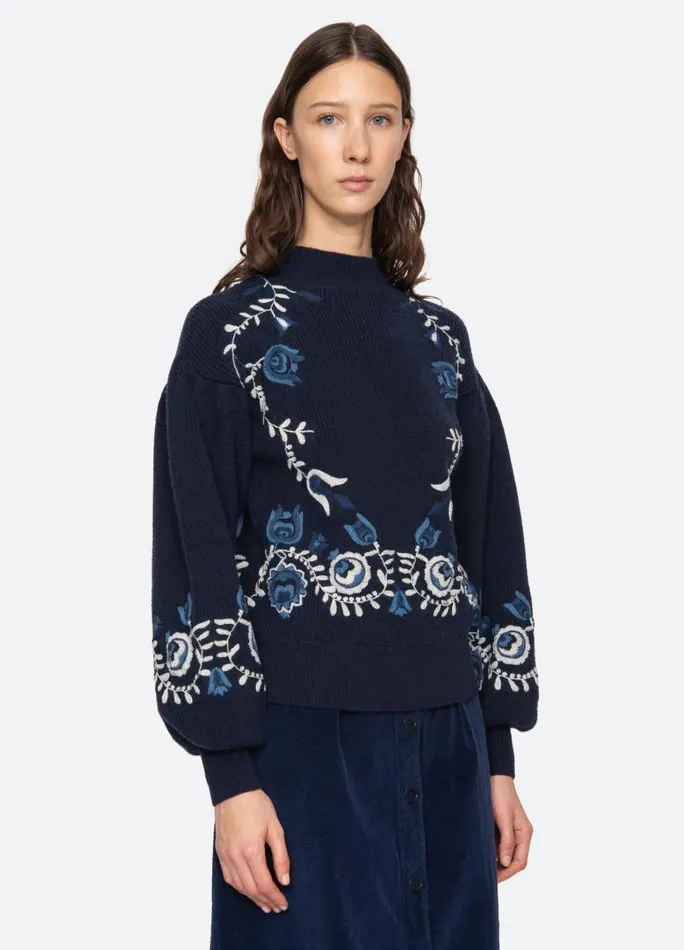 Sea New York Tops Women Inga Sweater Navy