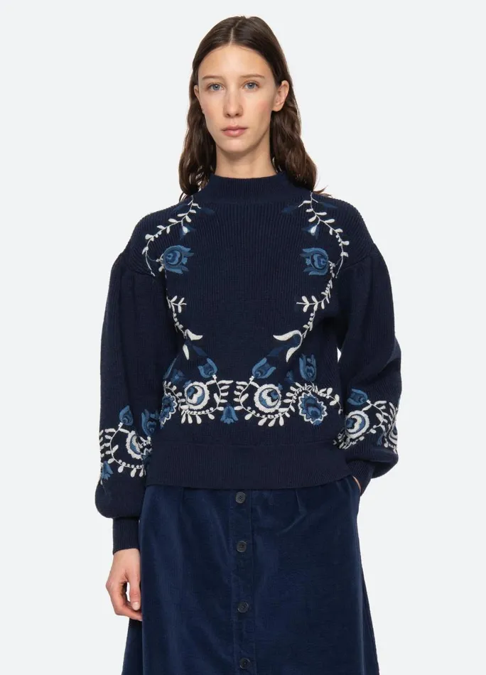 Sea New York Tops Women Inga Sweater Navy