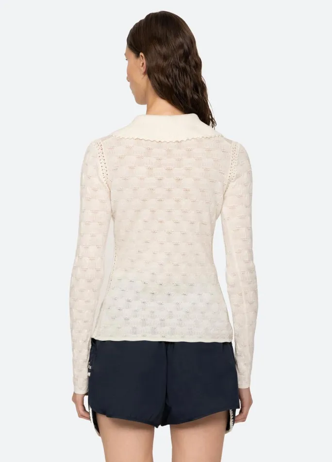 Sea New York Tops Women Mila Cardigan White Sea New York Tops Women Mila Cardigan White