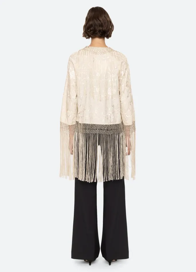 Sea New York Tops Women Priscilla Shawl Cream