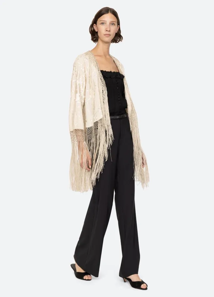 Sea New York Tops Women Priscilla Shawl Cream