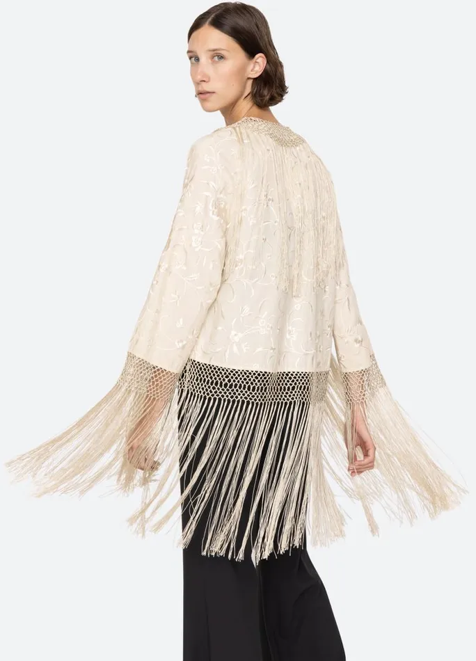 Sea New York Tops Women Priscilla Shawl Cream