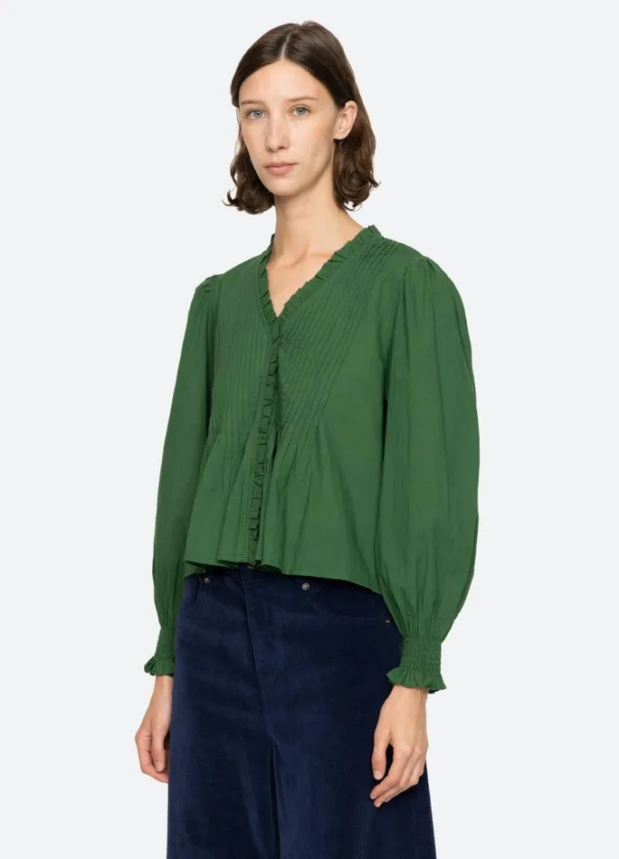 Sea New York Tops Women Renata LS Top Emerald Sea New York Tops Women Renata LS Top Emerald