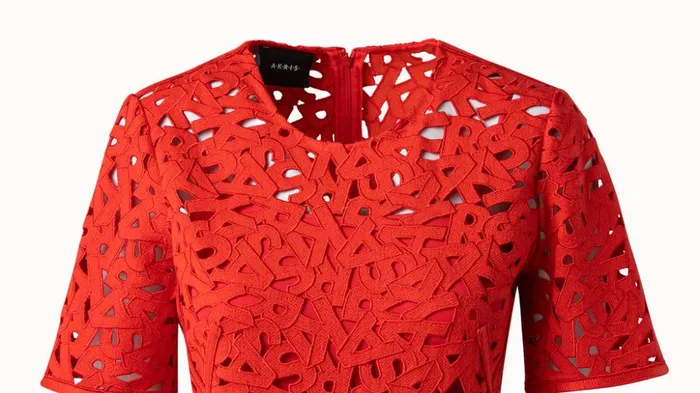 Second Glance Embroidery Sheath Dress Hibiscus Women Akris Dresses