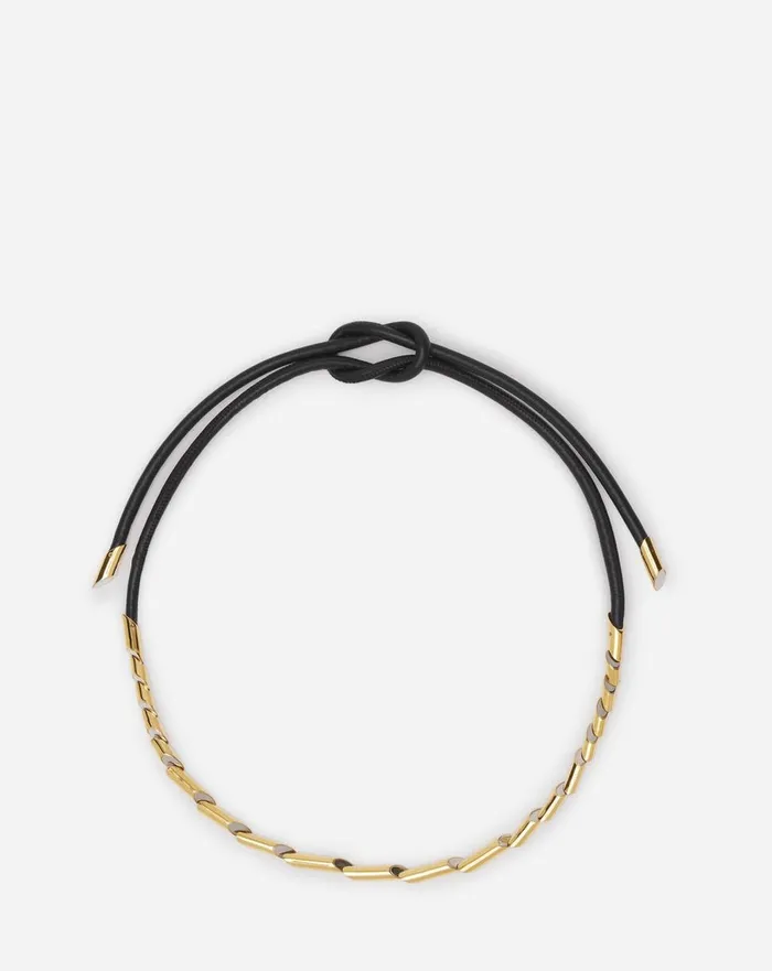 Sequence By Lanvin Leather Belt Blackgold Women Lanvin Belts