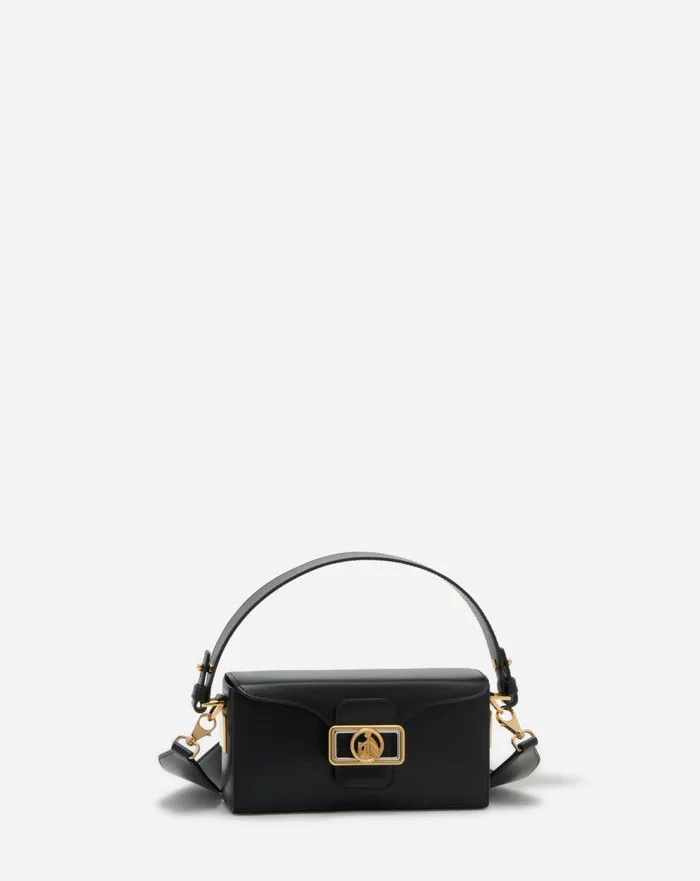 Shiny Leather Nano Pencil Bag Black Women Lanvin Mini Bags and Clutches