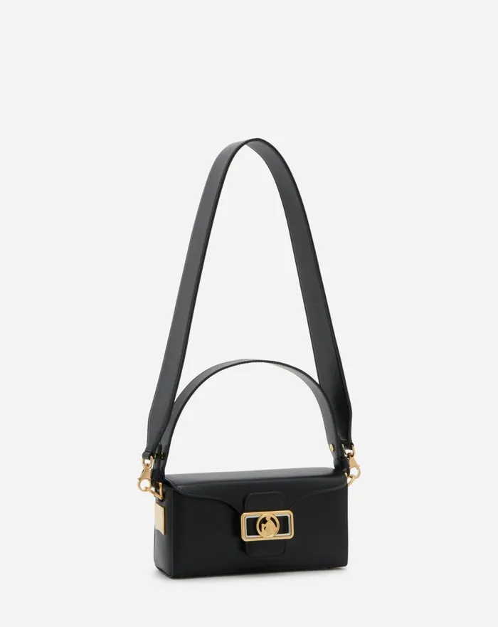 Shiny Leather Nano Pencil Bag Black Women Lanvin Mini Bags and Clutches