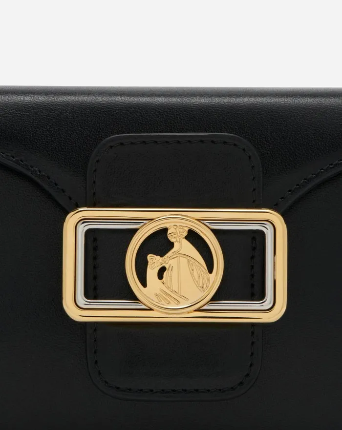 Shiny Leather Nano Pencil Bag Black Women Lanvin Mini Bags and Clutches