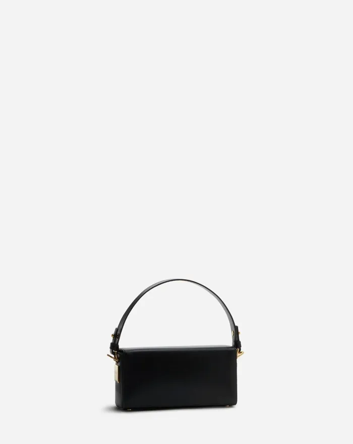 Shiny Leather Nano Pencil Bag Black Women Lanvin Mini Bags and Clutches