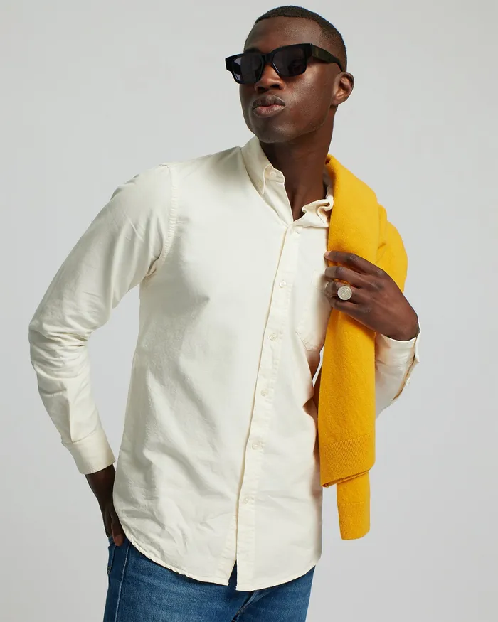 Shirts Organic Button Down Shirt 8211 Storm Grey 8211 Colorfulstandard Men
