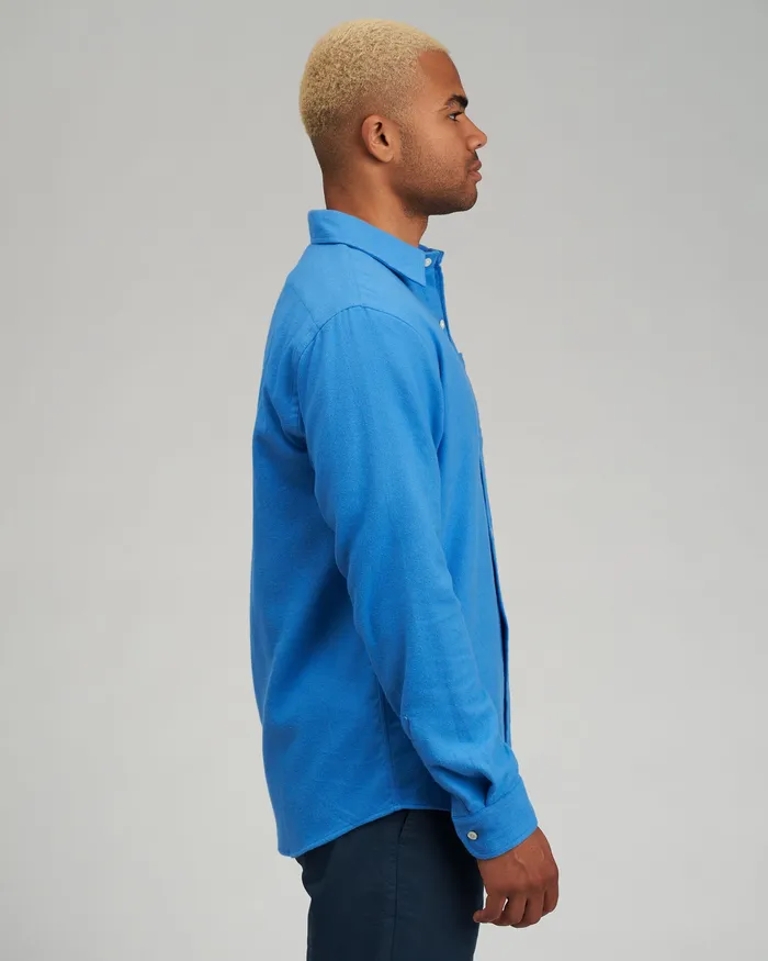 Shirts Organic Flannel Shirt 8211 Limestone Grey Colorfulstandard Men
