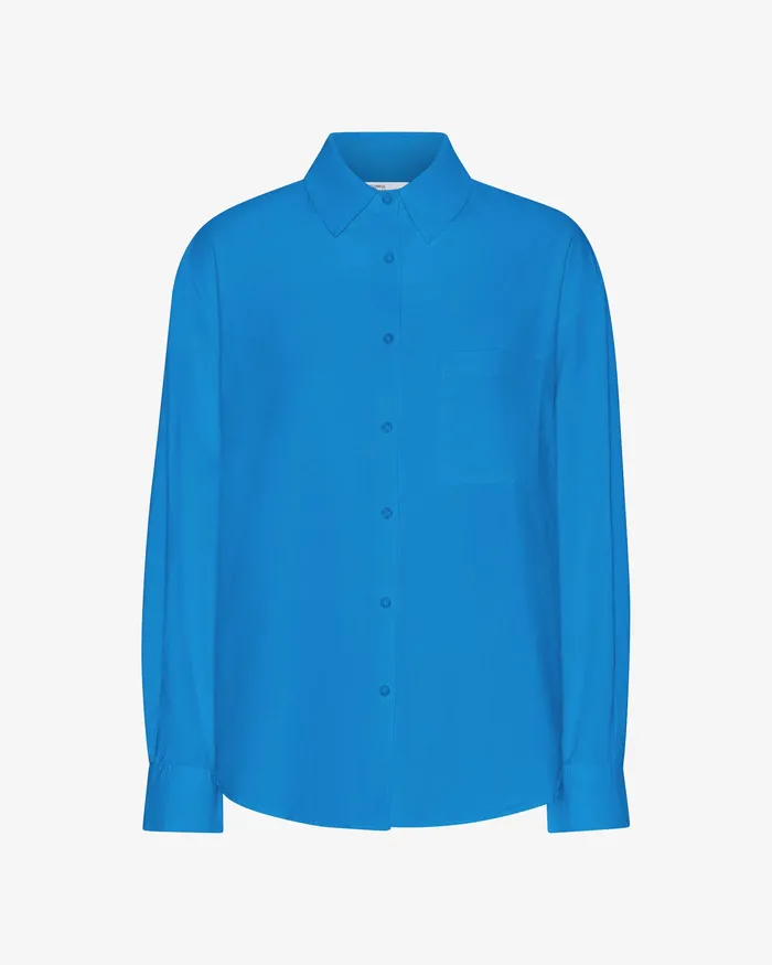 Shirts Organic Oversized Shirt 8211 Pacific Blue Colorfulstandard Women