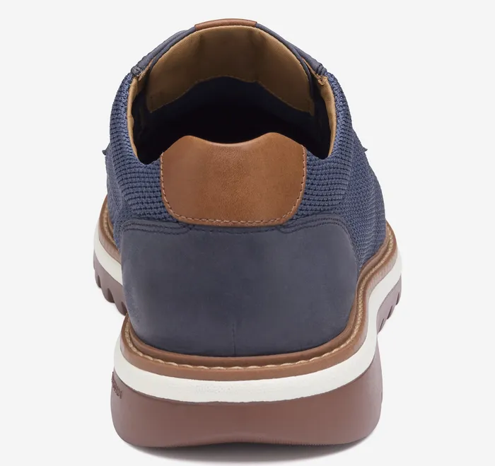 Shoes Men Braydon Knit Plain Toe Navy Knit Johnston and Murphy