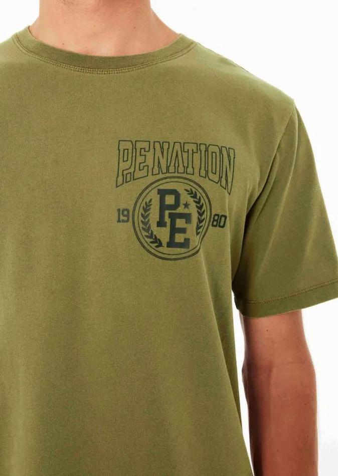 Shop ACE HIGH TEE IN OLIVE PE Nation Tees