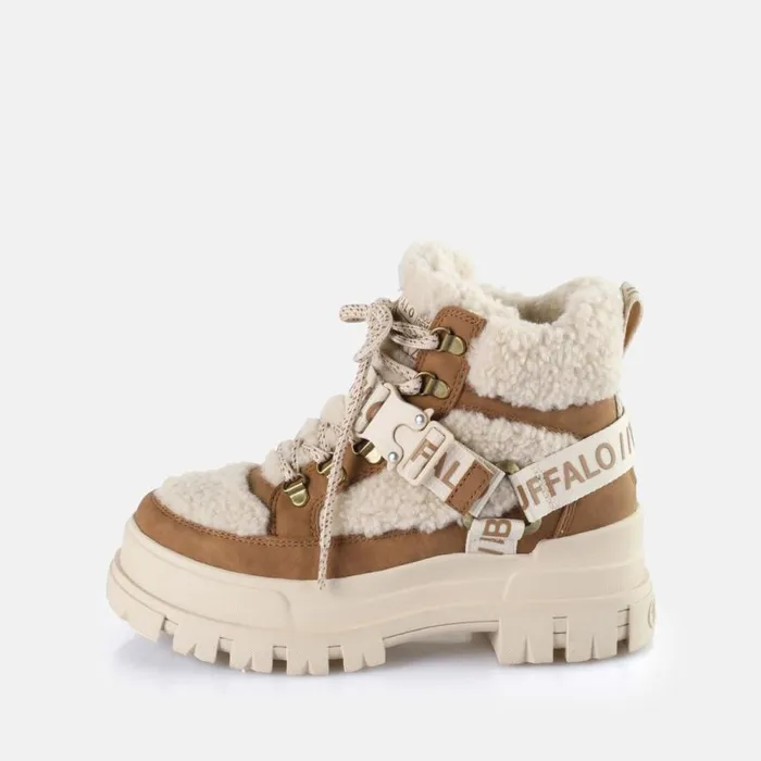 Shop Boots and AnkleBoots BUFFALO Aspha Com Mid Warm Beige