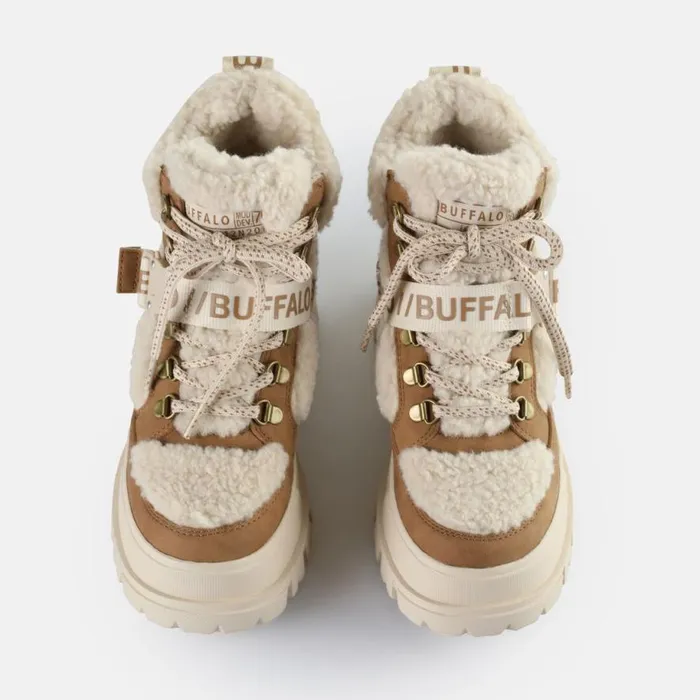 Shop Boots and AnkleBoots BUFFALO Aspha Com Mid Warm Beige