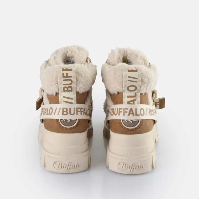 Shop Boots and AnkleBoots BUFFALO Aspha Com Mid Warm Beige
