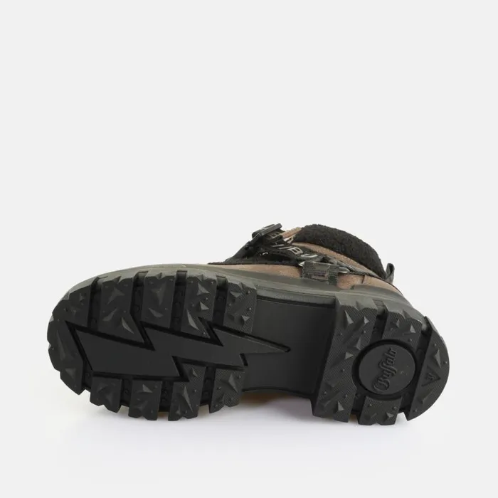 Shop Boots and AnkleBoots BUFFALO Aspha Com Mid Warm Brown Black