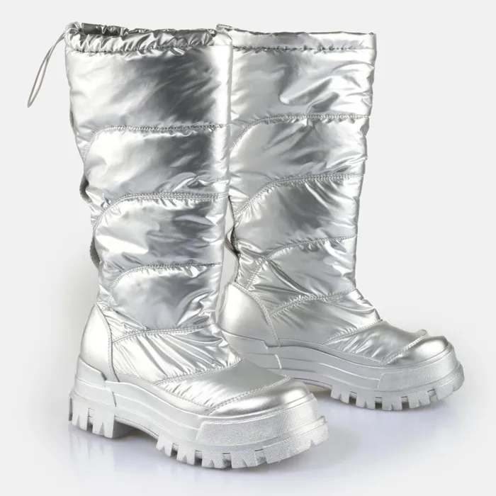 Shop Boots and AnkleBoots BUFFALO Aspha Snow Puffer Silver