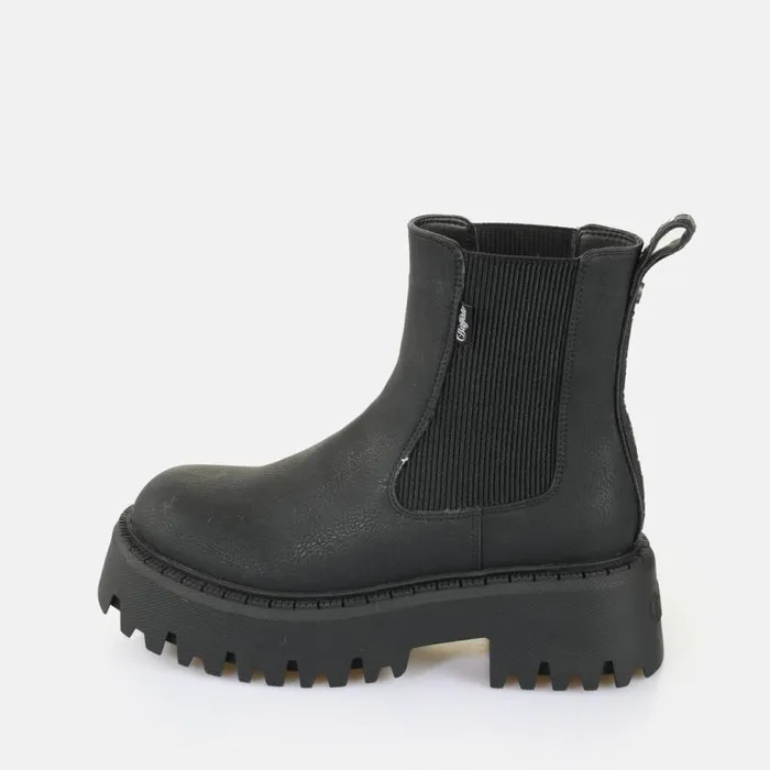 Shop Boots and AnkleBoots BUFFALO BFL ASPEN CHELSEA WARM 8211 VEGAN NAPPA 8211 BLACK Black
