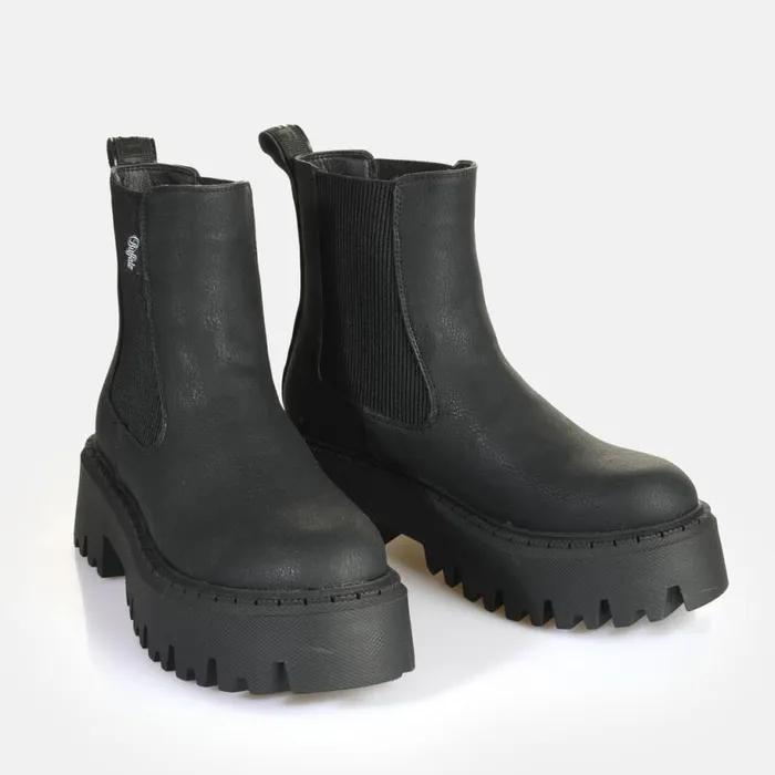 Shop Boots and AnkleBoots BUFFALO BFL ASPEN CHELSEA WARM 8211 VEGAN NAPPA 8211 BLACK Black Shop Boots and AnkleBoots BUFFALO BFL ASPEN CHELSEA WARM 8211 VEGAN NAPPA 8211 BLACK Black