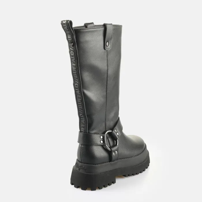 Shop Boots and AnkleBoots BUFFALO BFL PLUTO BIKER HI 8211 VEGAN NAPPA 8211 BLACK Black Shop Boots and AnkleBoots BUFFALO BFL PLUTO BIKER HI 8211 VEGAN NAPPA 8211 BLACK Black