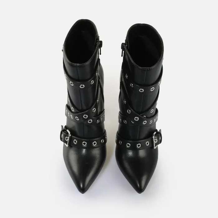 Shop Boots and AnkleBoots BUFFALO Juliet Belt Bootie Black