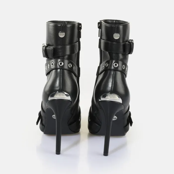 Shop Boots and AnkleBoots BUFFALO Juliet Belt Bootie Black