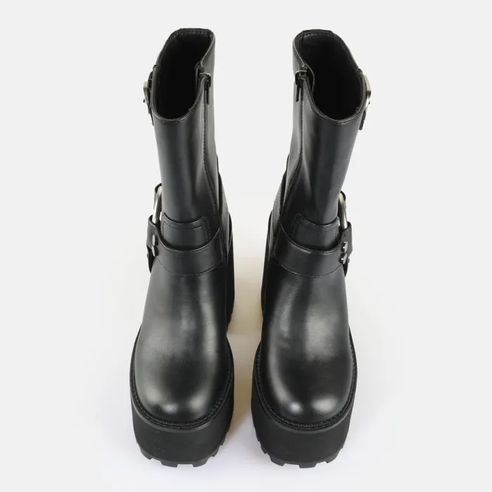 Shop Boots and AnkleBoots BUFFALO Killah Bike Lo Black