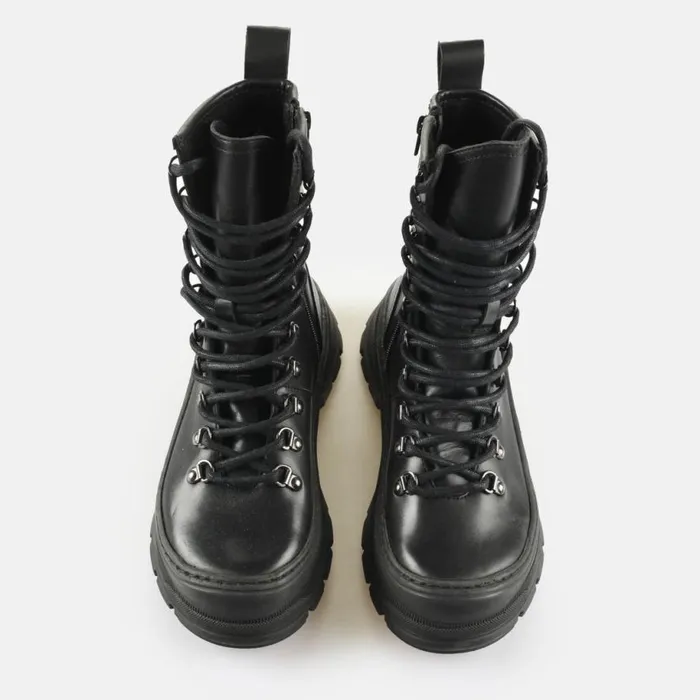 Shop Boots and AnkleBoots BUFFALO Roam Lace Up Hi Hike Black