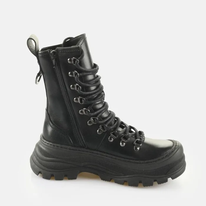 Shop Boots and AnkleBoots BUFFALO Roam Lace Up Hi Hike Black