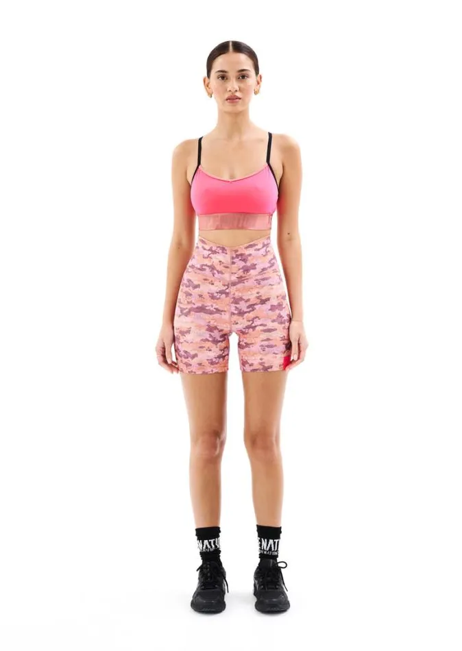 Shop CEREUS BIKE SHORT IN SNAKE CAMO PRINT PE Nation Shorts