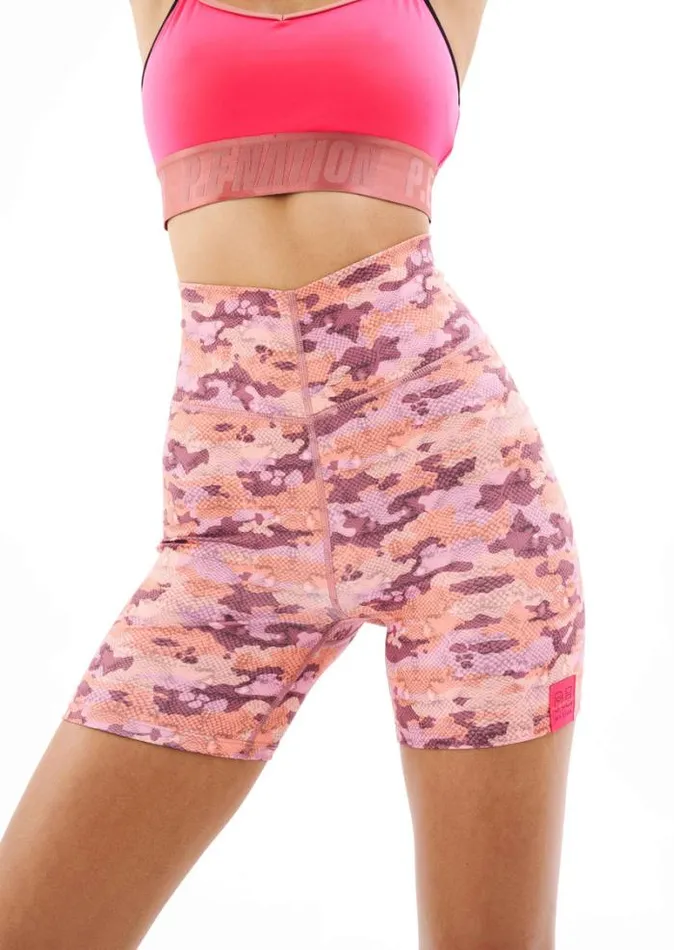 Shop CEREUS BIKE SHORT IN SNAKE CAMO PRINT PE Nation Shorts