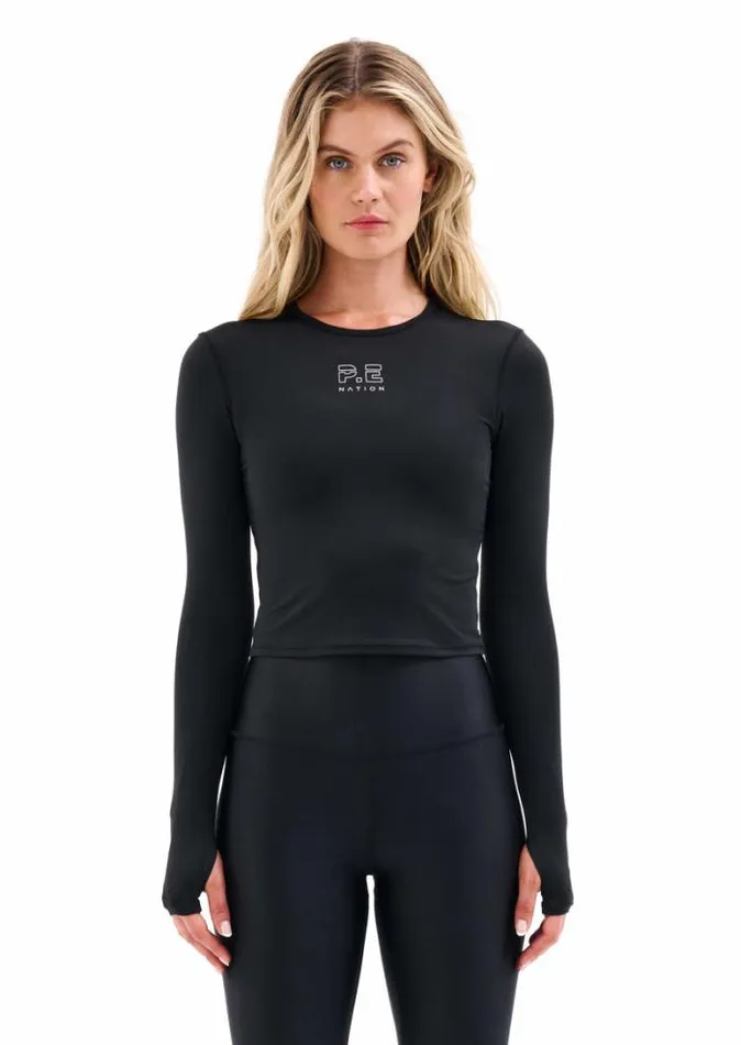 Shop DEDICATION LS TOP IN BLACK PE Nation Long Sleeve Tops