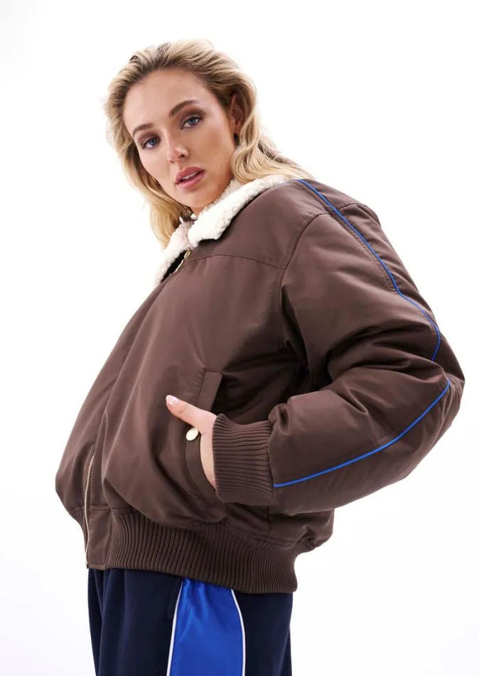 Shop DOUBLE PLAY JACKET IN CHESTNUT PE Nation Jackets