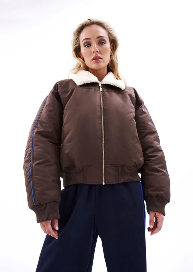 Shop DOUBLE PLAY JACKET IN CHESTNUT PE Nation Jackets