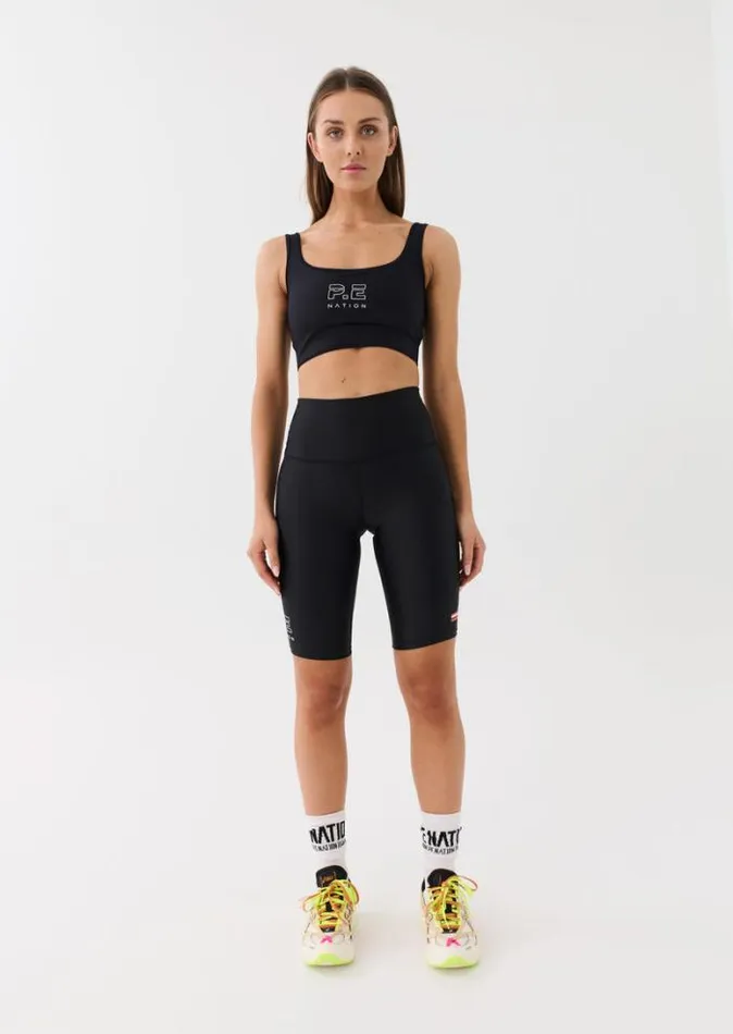 Shop DYNAMIC SHORT IN BLACK PE Nation Shorts