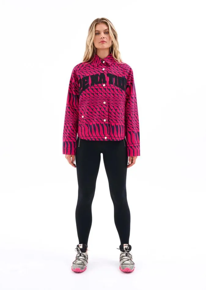 Shop EMPIRE JACKET IN GEOMETRIC PRINT PE Nation Jackets