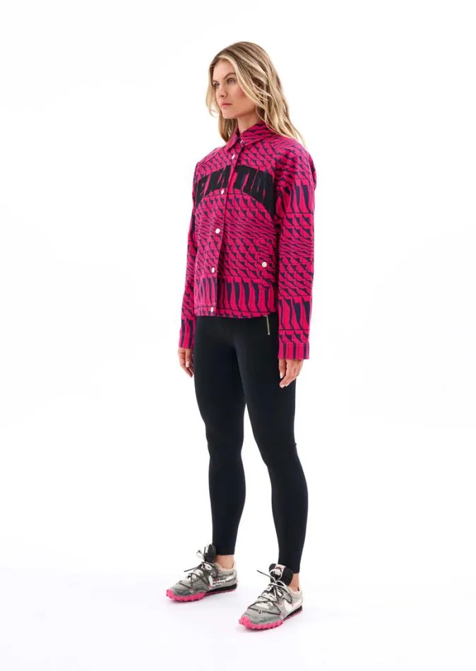 Shop EMPIRE JACKET IN GEOMETRIC PRINT PE Nation Jackets