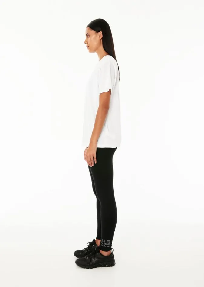 Shop HEADS UP SS TEE IN OPTIC WHITE PE Nation Tees and Tanks