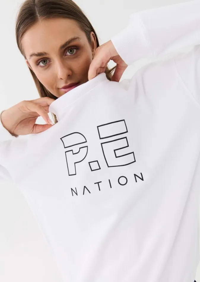 Shop HEADS UP SWEAT IN WHITE PE Nation Sweats