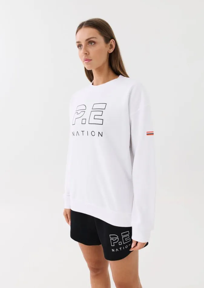 Shop HEADS UP SWEAT IN WHITE PE Nation Sweats